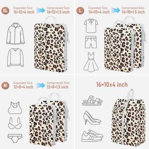 6 Set Compression Packing Cubes