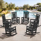 Outdoor Rocking Chair Set of 6 (6 Count)