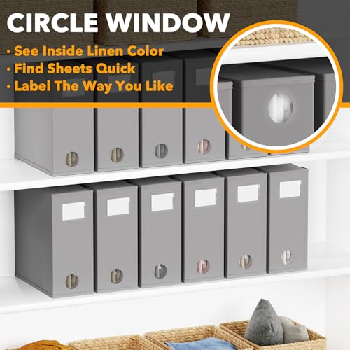 12 Pack Bed Sheet Organizers and Storage (12 Count)
