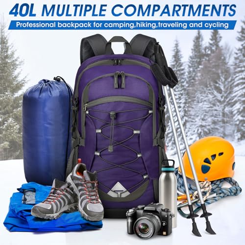 Hiking Backpack 40L Packable Lightweight Camping Daypack Men Women
