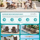 HDPE Folding Adjustable Adirondack Chair with Footrest