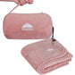 Premium Soft Rolled Travel Blanket Airplane Long Flights