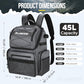 Cooler Fishing Backpack with 4Tackle Boxes 45L Large Water