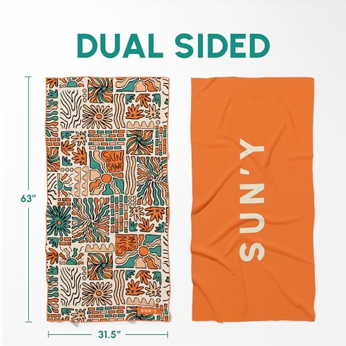 Waffle Microfiber Beach Towel