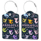 2 Pcs Axolotl Luggage Tags for Suitcase (2 Count)