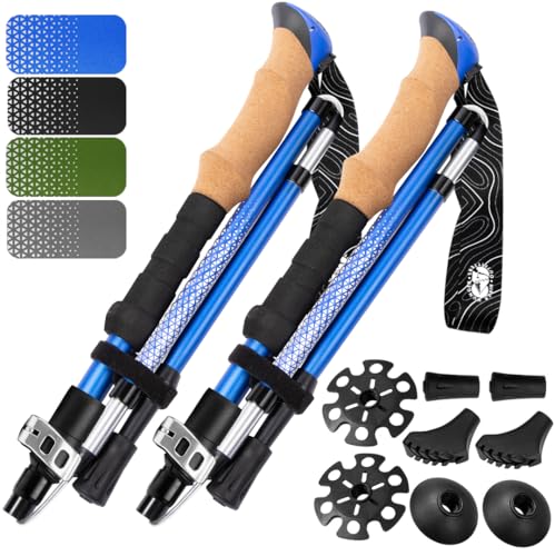 Premium Foldable Hiking Poles by USA Brand