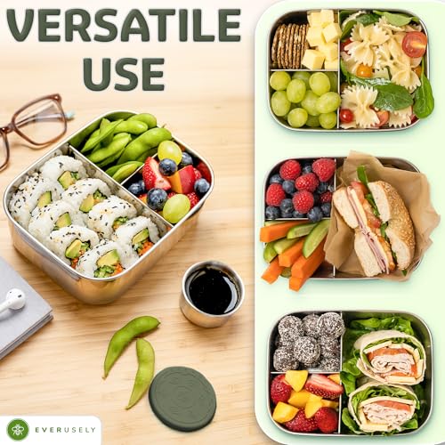 Stainless Steel Bento Box + Condiment Container