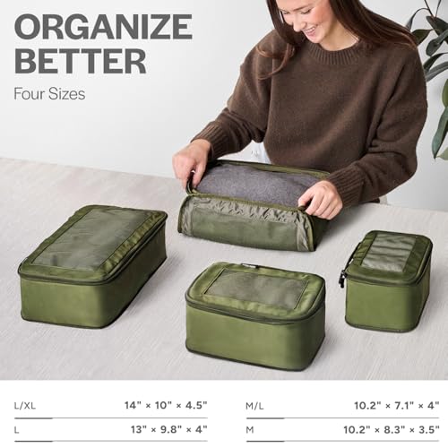 Compression Packing Cubes for Travel (4 Count)