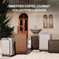 Large Checked Luggage Flat Top Opening
