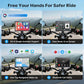 5 Inch Motorcycle Carplay GPS Navigation System with Apple Carplay and Android Auto Portable Screen with Dual Bluetooth