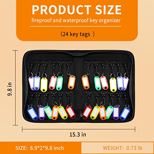 Portable Zippered Key Organizer
