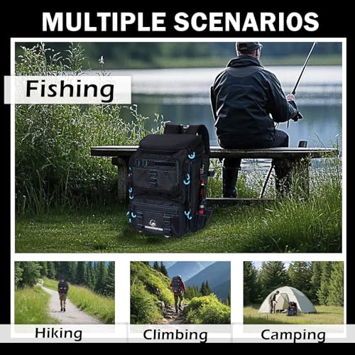 Fishing Backpack with Rod Holders