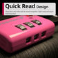 TSA Approved Pink Locks for Luggage. Cute Locker Suitcase Lock with Open Alert Indicator (2 Count)