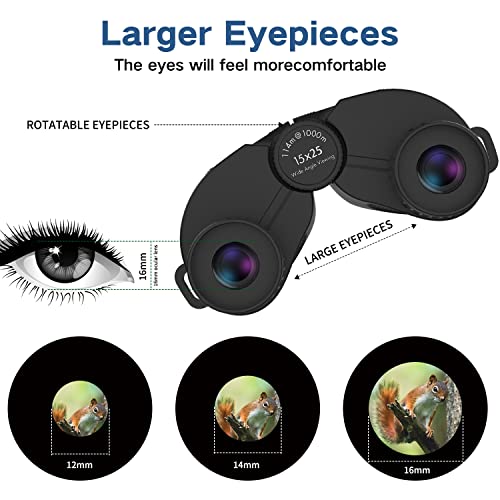 20x25 Compact Binoculars for Adults