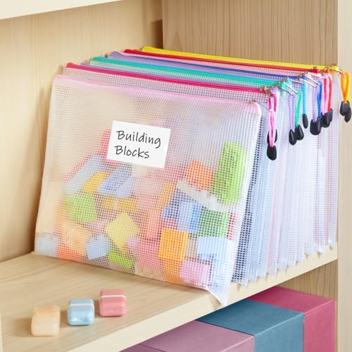 32 Pack Mesh Zipper Pouch Bags (32 Count)