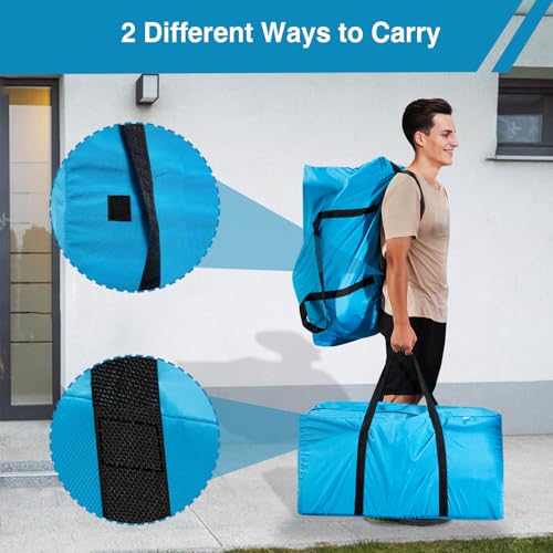 Extra Large Moving Bags Heavy Duty Space Saver Vacuum Storage Bag Vacuum Seal bags for Clothing Travel Packing bag Blue Bag for Moving Vaccine Sealed Blue Storage Bags