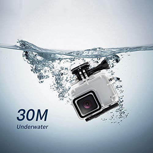30M 98FT Waterproof Housing Case for HERO7 White & Hero 7 Silver