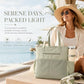 Waterproof Beach Tote Pool Bags for Women Ladies Extra Large Carry On Bag With Wet Compartment for Weekender Travel