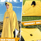 Hooded Rain Poncho for Adult Waterproof Lightweight Raincoat