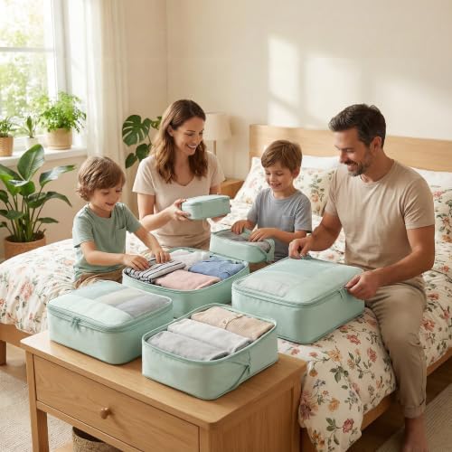 4 Piece Compression Packing Cubes for 3 (4 Count)
