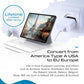 USA Canada to European Plug Adapter (6 Plug adapter)