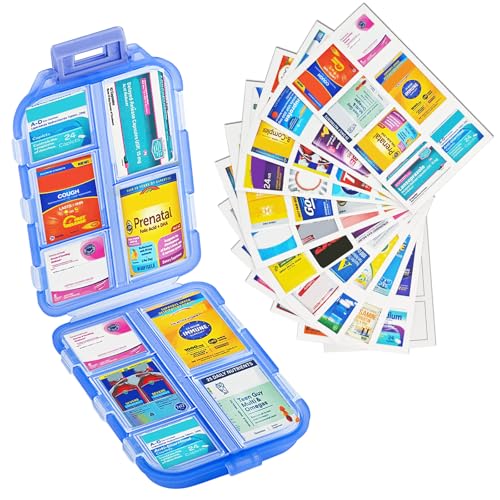 Small Pill Case Travel Pill Box Cute Pill Organizer for Purse Portable Daily Medicine Organizer 10 Compartment Pill Holder for Vitamins
