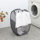 Pop Up Hampers 3 Pack with Extra Large Laundry Bags 6 Pack, Varied Colors Travel Laundry Bags 30"x40", Foldable Mesh Laundry Basket, for college dorm and apartment dwellers (9PCS)