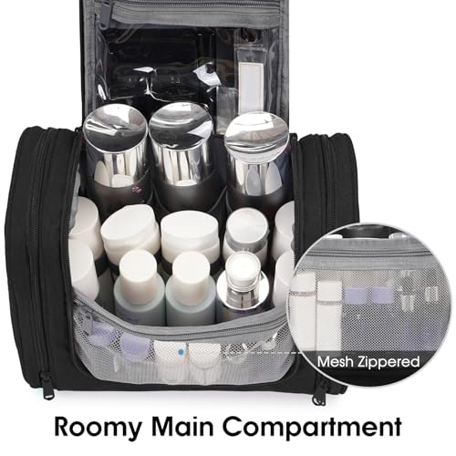 Large Hanging Toiletry Bag for Women Men Travel Makeup Bag Organizer Toiletries Bag Dry Wet Separation