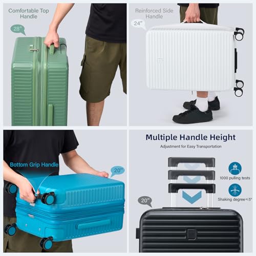 20 Inch Hardside Carry on Luggage with Wheels