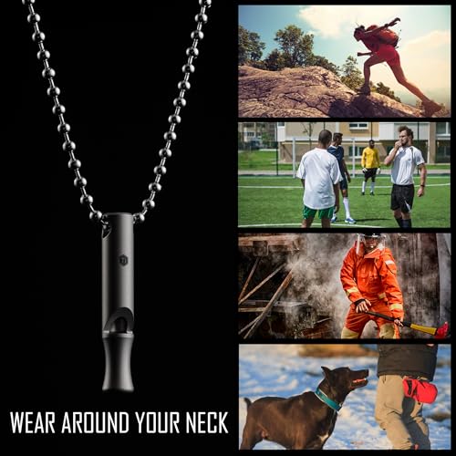 KA22 Titanium EDC Whistle Outdoor Emergency Whistle for Keychain