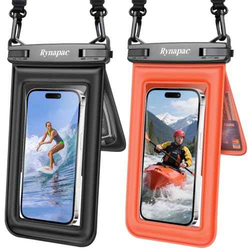 Double Space Floating Waterproof Phone Pouch [Up to 8.5''] (2 Count)