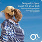 Womens Sunblocker UPF 50 Wide Brim Ponytail Sun Hat