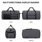 Foldable Duffle Bag for Men Large 65L Travel with Shoe Compartment