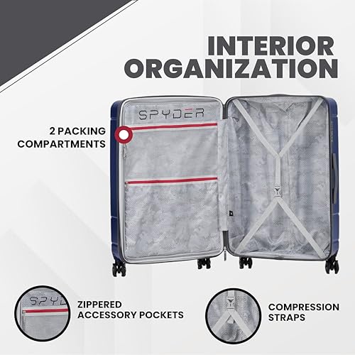 Carve 25 Inch Medium Expandable Hardside Upright Suitcase