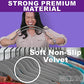 Gray Velvet Hangers 50 Pack Non Slip Heavy Duty Black Hooks (50 Count)