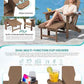 HDPE Folding Adjustable Adirondack Chair with Footrest