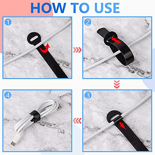60x Cable Management Ties (60 Count)
