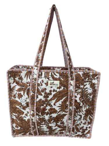 100% Cotton Quilted Tote Bag For Women