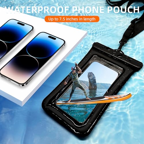 IPX8 Floating Waterproof Dry Bag 2 (2 Count)