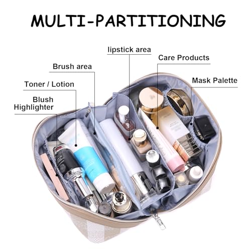 Travel Makeup Bag Organizer Cosmetic Bag (3 Count)