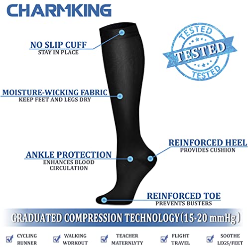 Compression Socks for Women & Men Circulation (3 Count)