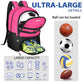 Soccer Backpack Bag with Ball Holder Ventilated Shoe Compartment Large Capacity Sports Gear Bag for Basketball Volleyball Gym