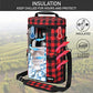 Insulated 2 Bottle Wine Bag Tote Leakproof Carrier Cooler Plaid Red