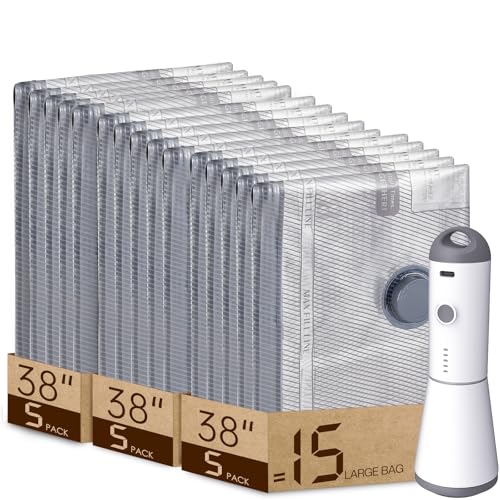 Large Vacuum Storage Bags for Bedding (15 Count)