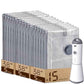 Rechargeable Pump Vacuum Bags for Travel Packing (15 Count)