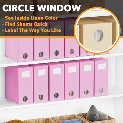 12 Pack Bed Sheet Organizers and Storage (12 Count)