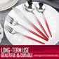 Gradient Red Silverware Set