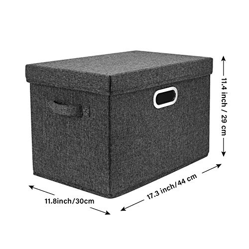 Large Storage Bins with Lids (5 Count)