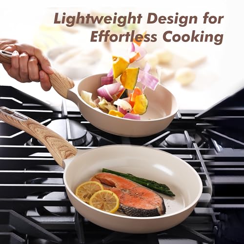 8inch Ceramic Nonstick Frying Pan Paella Pan