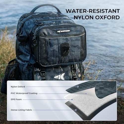 BaitSpace Fishing Backpack with Bait Binder & 2 Rod Holders